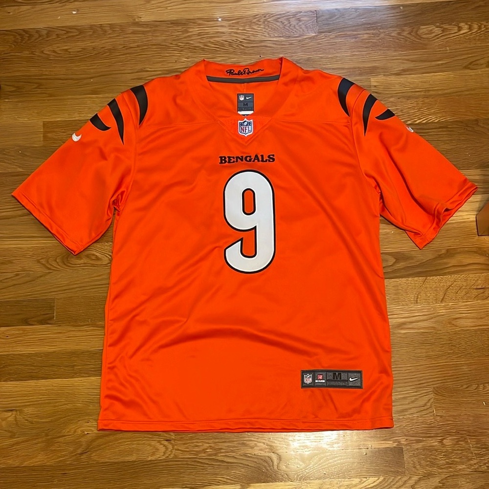 Men's Cincinnati Bengals Joe Burrow Nike Orange Alternate Game Jersey